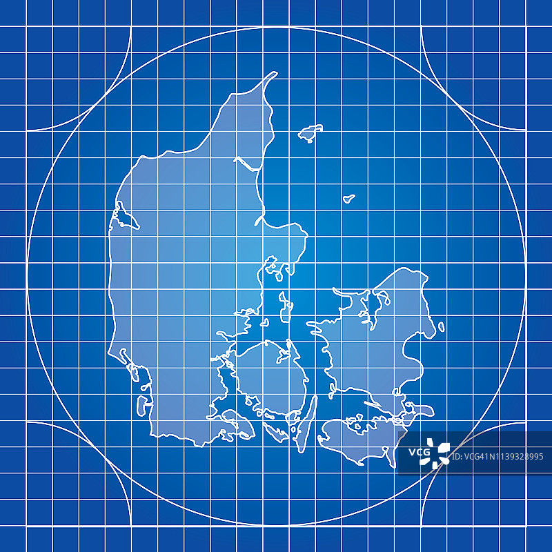 蓝图丹麦地图图片素材