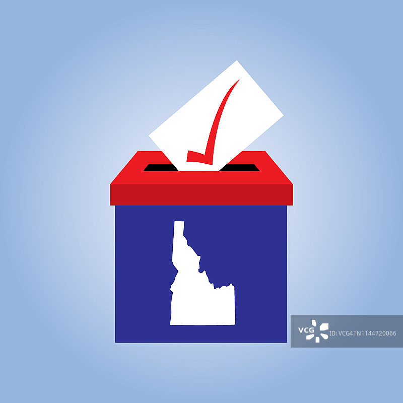 爱达荷州投票箱图标图片素材
