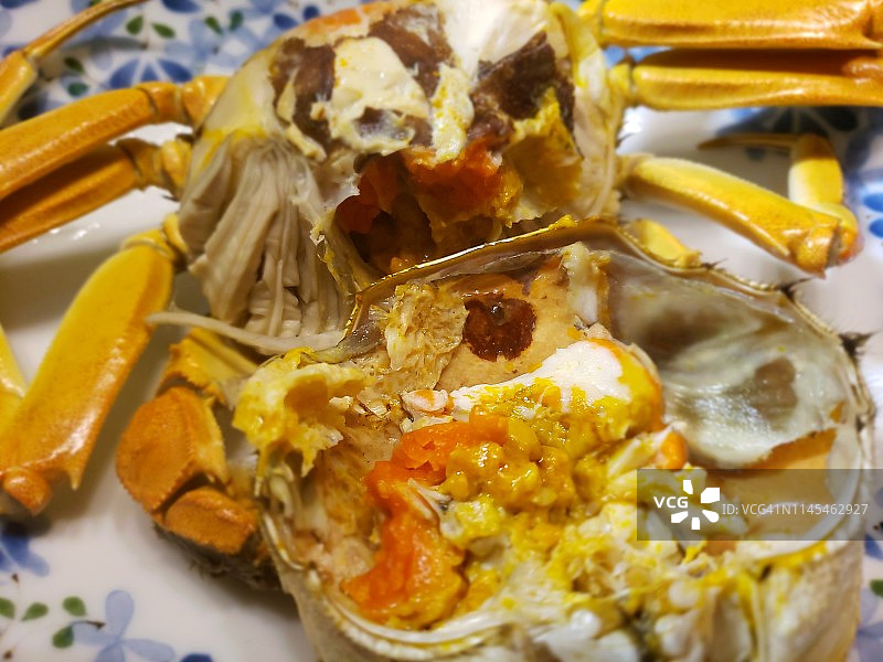 煮熟的螃蟹图片素材