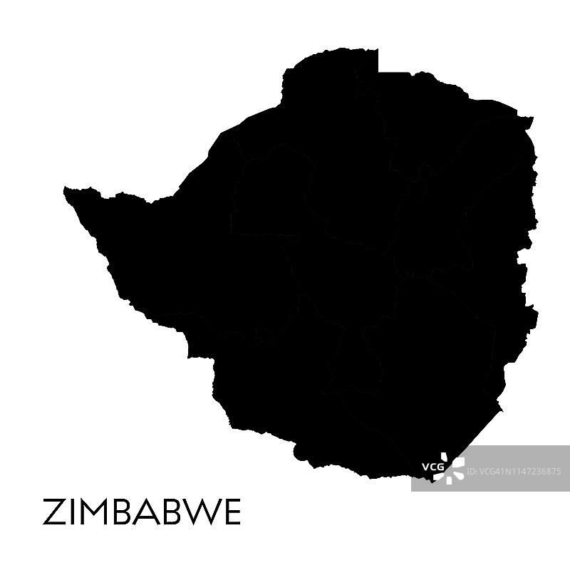 津巴布韦地图图片素材