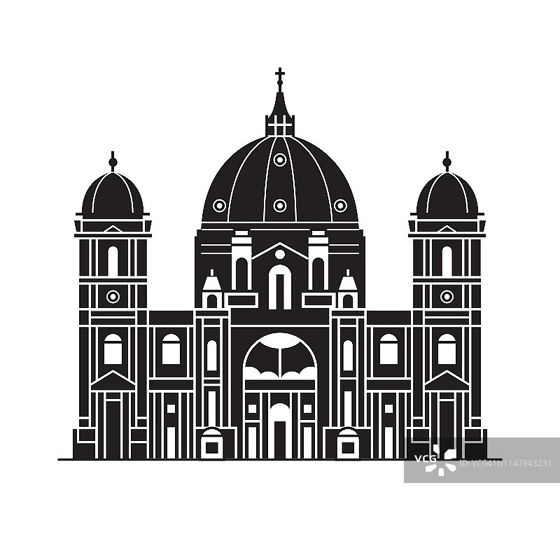 柏林大教堂图标图片素材