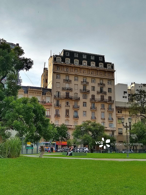布宜诺斯艾利斯拉瓦勒广场的景色。图片素材