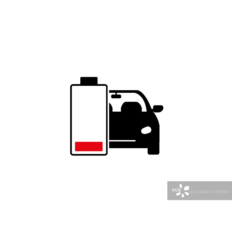 电动汽车电池图标图片素材