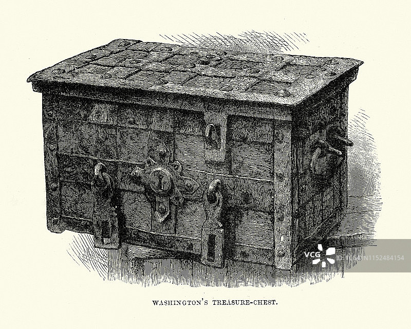 乔治·华盛顿的宝箱图片素材