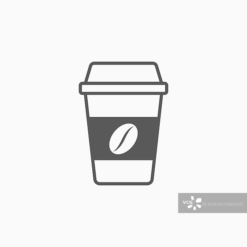 一次性咖啡杯图标图片素材