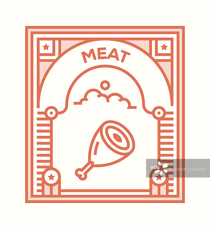 肉图标的概念图片素材