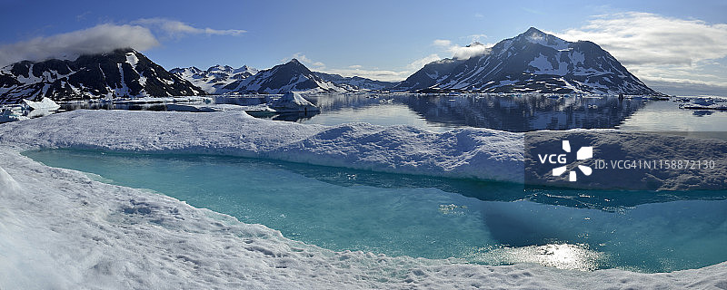 格陵兰岛，东格陵兰岛，库卢苏克岛图片素材