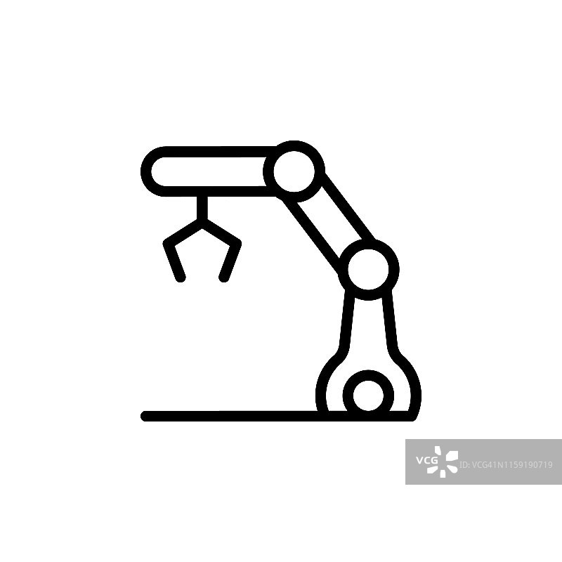 自动化机器人，液压臂图标-矢量图片素材