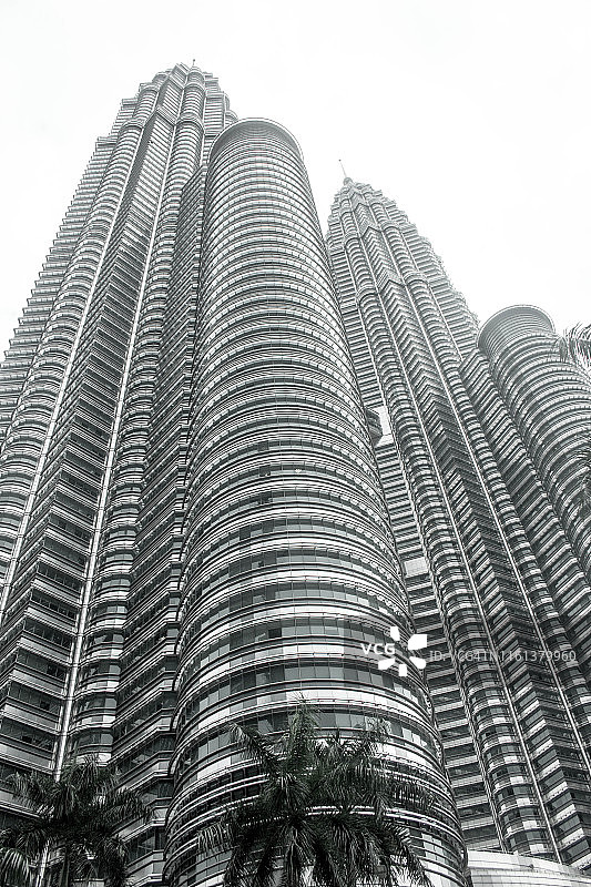 双塔双子星塔，吉隆坡-马来西亚图片素材