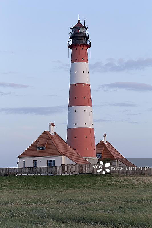 西风灯塔，Schleswig-Holstein，德国图片素材