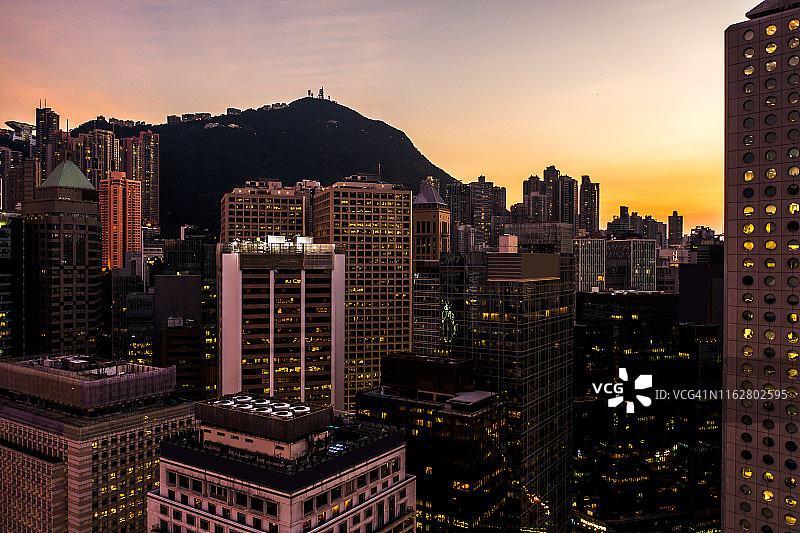 香港的夜景图片素材