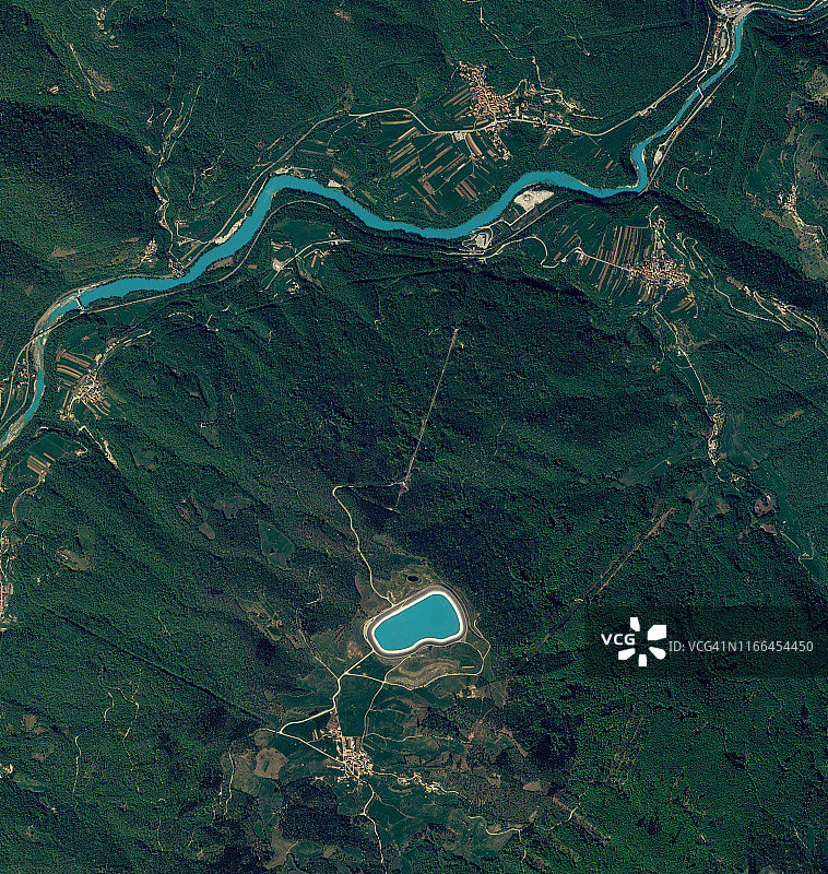 斯洛文尼亚的卫星图片图片素材