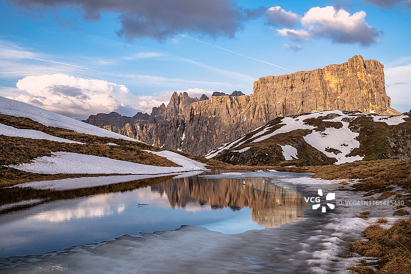 白云石阿尔卑斯山，南蒂洛尔，意大利，欧洲图片素材