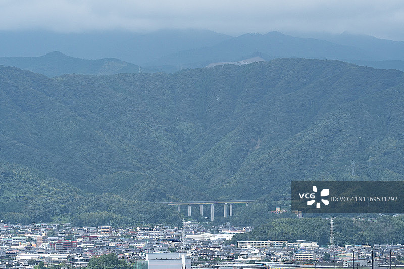 日本高知县高知市的高知高速公路图片素材