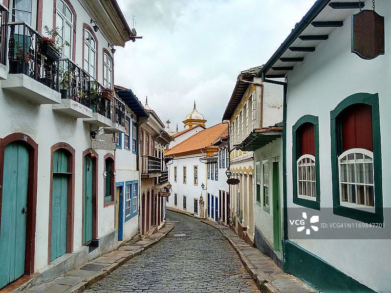 殖民城市乌罗普雷托-米纳斯吉拉斯州-巴西图片素材
