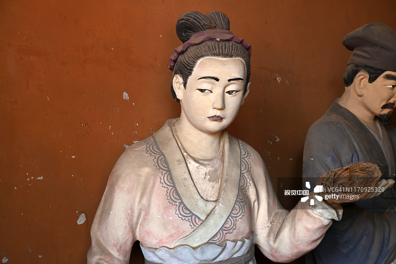 北京东岳庙的雕像图片素材
