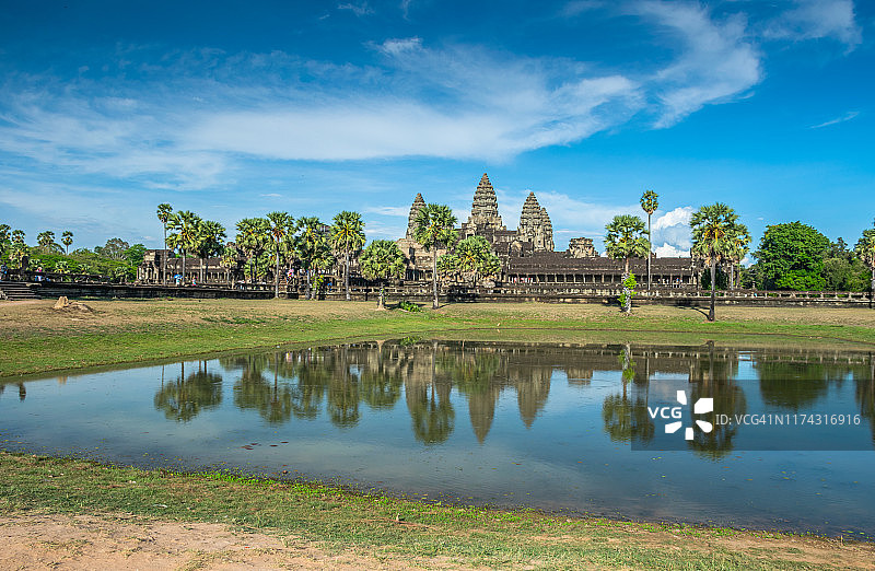 吴哥窟寺庙，暹粒，柬埔寨风景图片素材