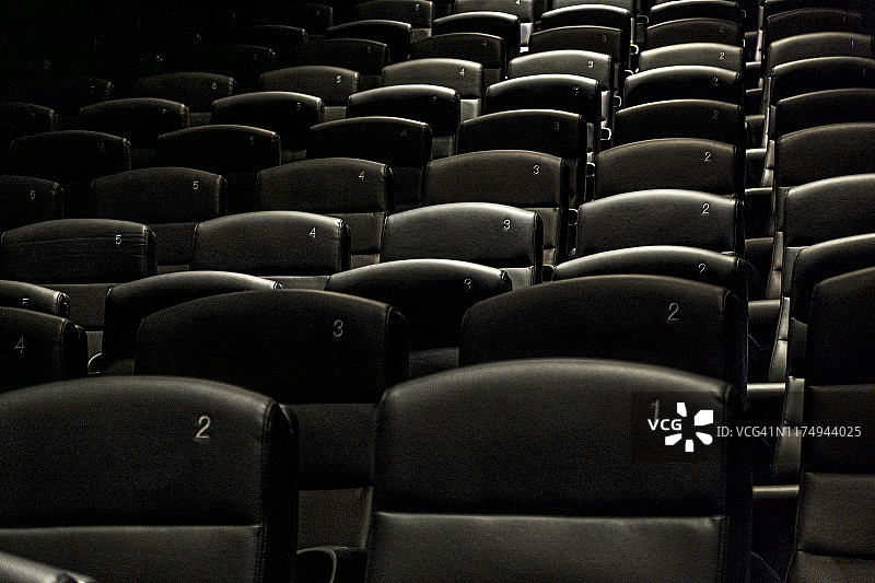 电影院的空座位图片素材