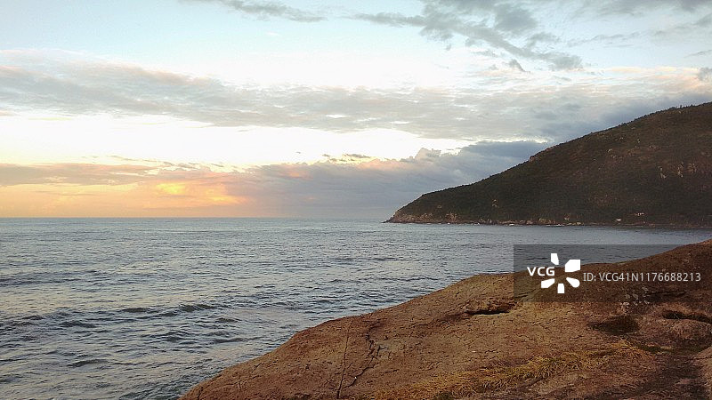 大西洋海景- Florianópolis，圣卡塔琳娜-巴西图片素材