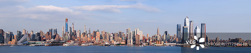 曼哈顿纽约天际线全景图片素材