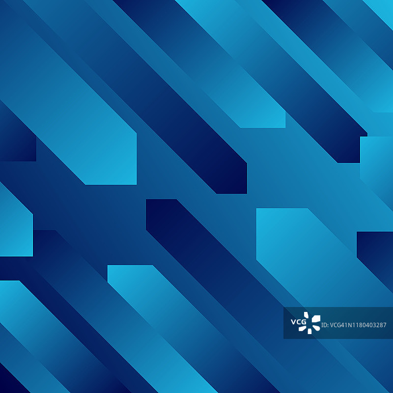 抽象设计与几何形状-时尚的蓝色梯度图片素材