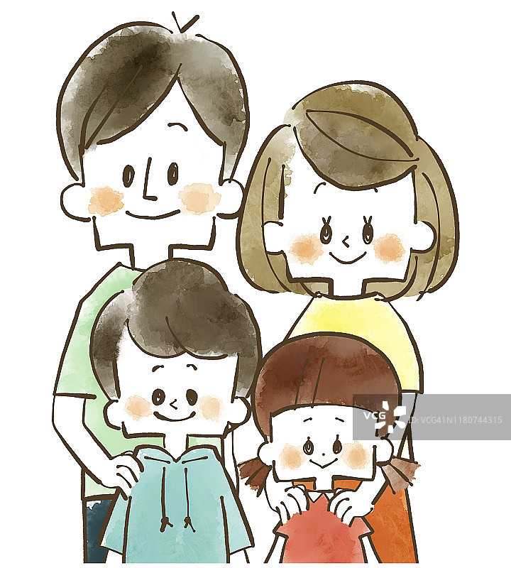 家庭-父母和孩子图片素材