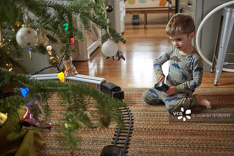 圣诞玩具火车图片素材