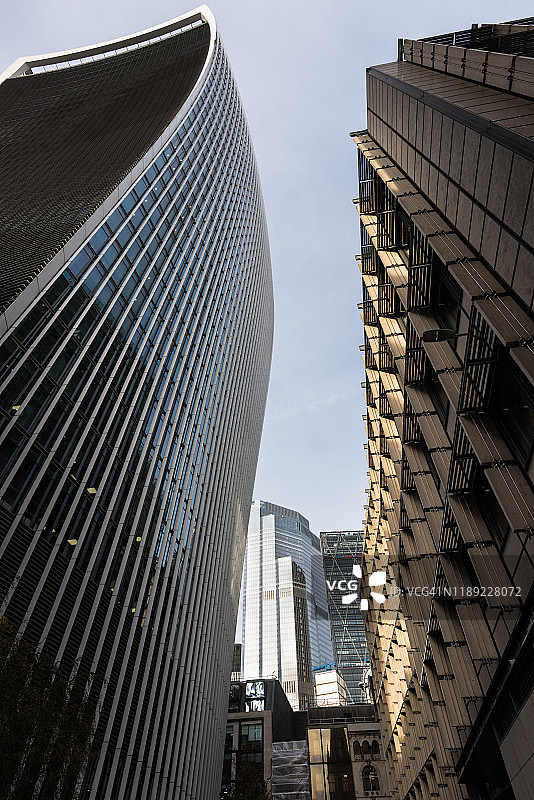 伦敦金融区的现代摩天大楼。伦敦。英国图片素材
