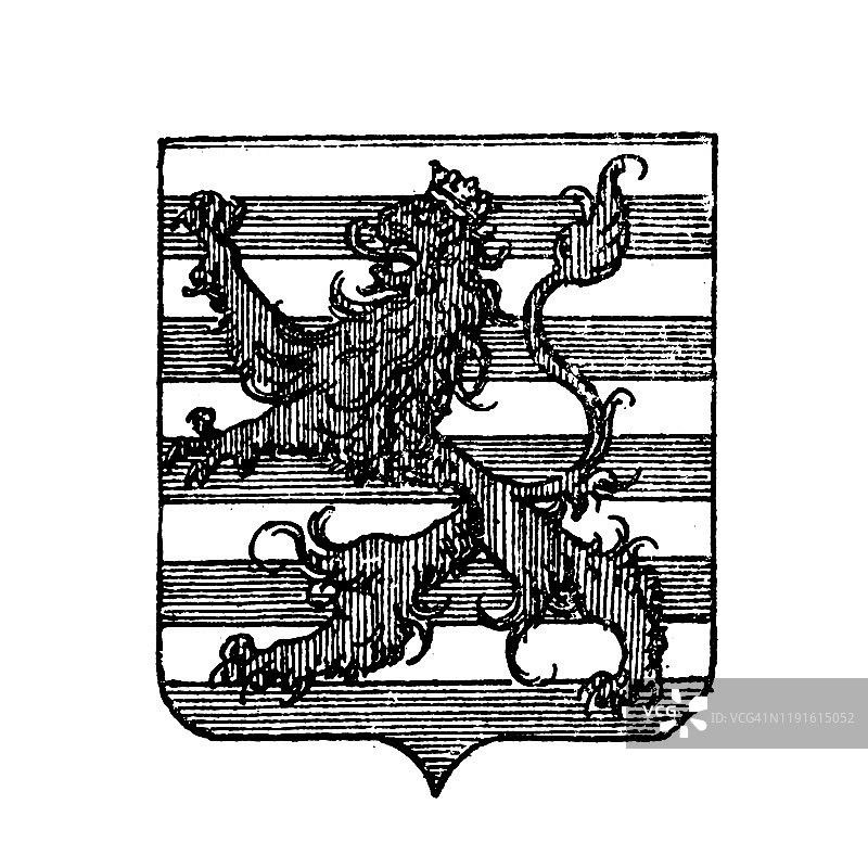 纹章，卢森堡盾徽图片素材