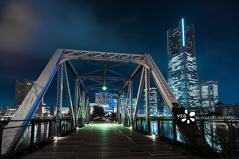 横滨的美国桥图片素材