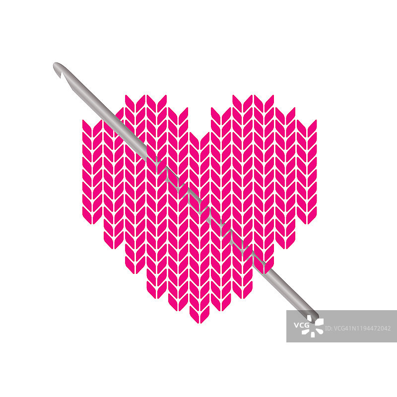 编织的心丘比特的箭头针图标图片素材