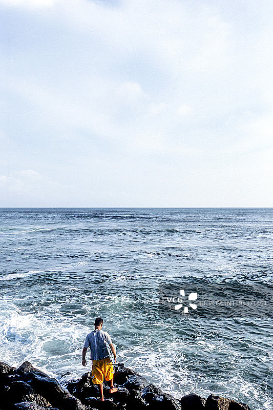韩国，冲浪者在济州岛图片素材