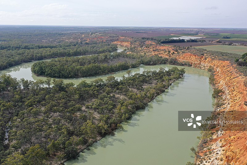 墨累河。南澳大利亚。图片素材