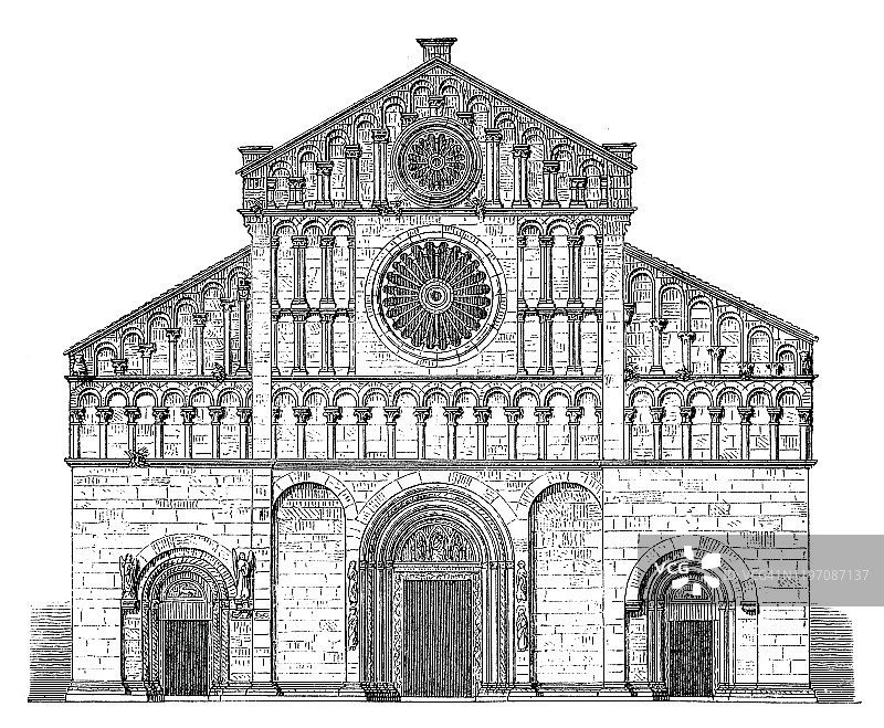 意大利达尔马提亚的扎拉大教堂图片素材