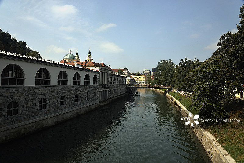 Ljubljanica河图片素材