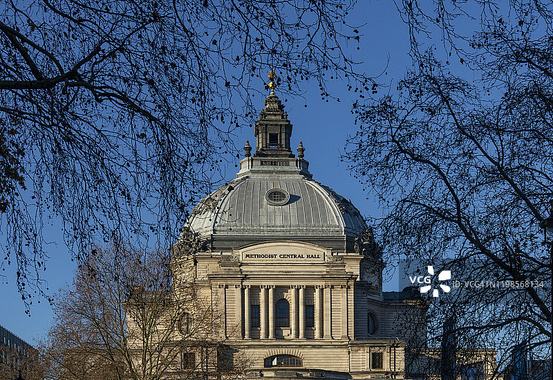 英国伦敦威斯敏斯特卫理公会中心大厅圆顶图片素材