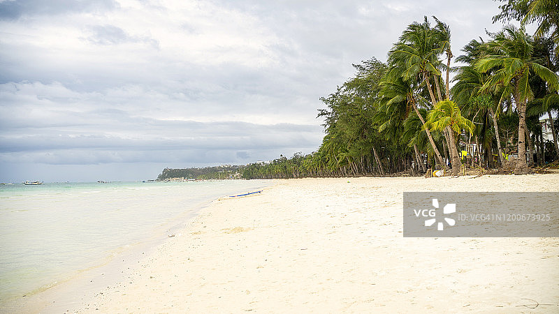 白沙滩-长滩岛，菲律宾图片素材