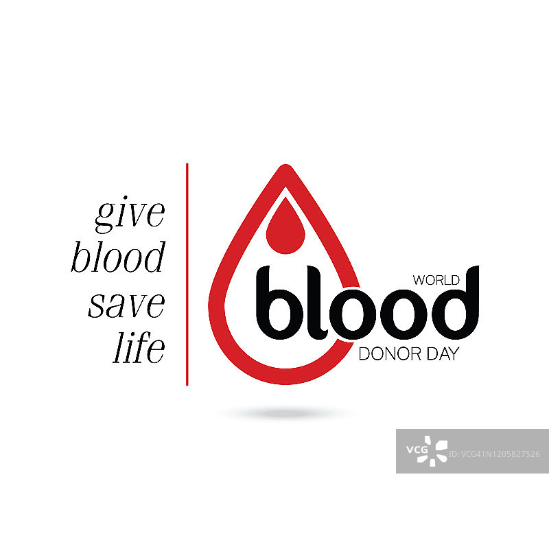 世界献血者日-血滴库存插图图片素材