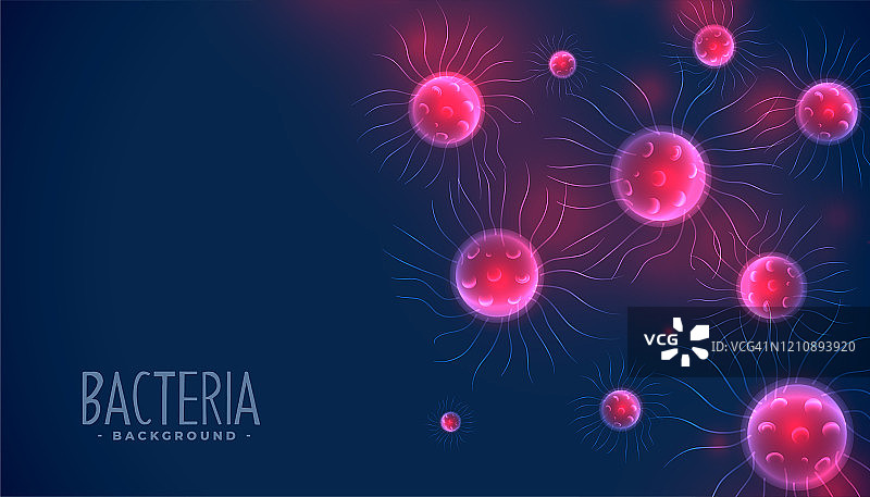 受感染的红色病毒或细菌背景设计图片素材
