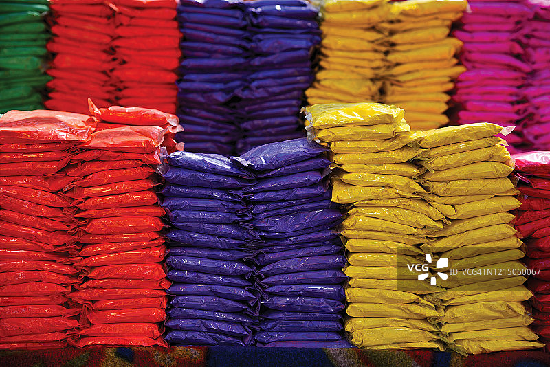 胡里节，印度的一个色彩节日图片素材