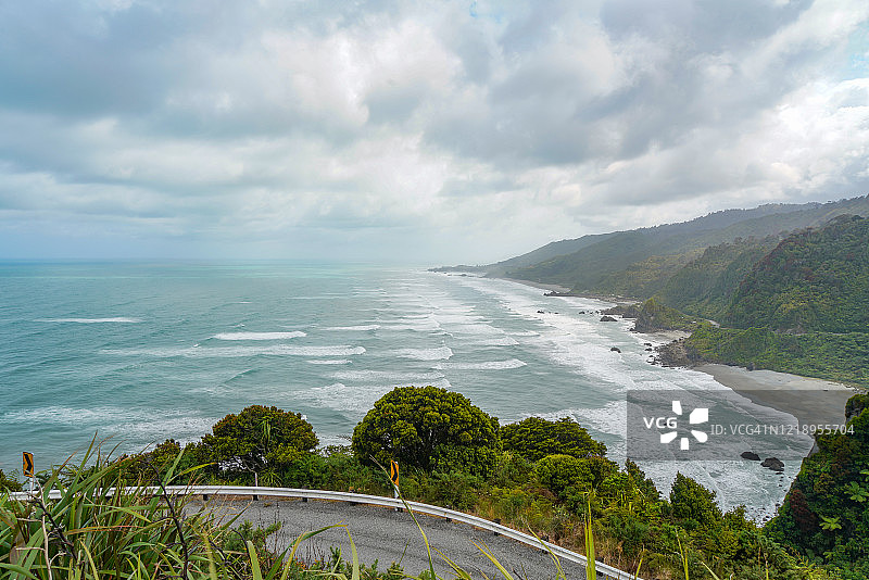 Irimahuwhero观景台，狗仔队国家公园，西海岸，新西兰图片素材