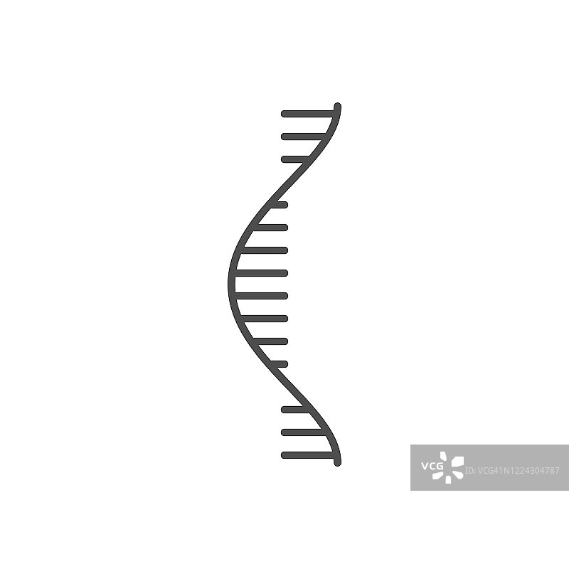 RNA相关矢量细线图标图片素材