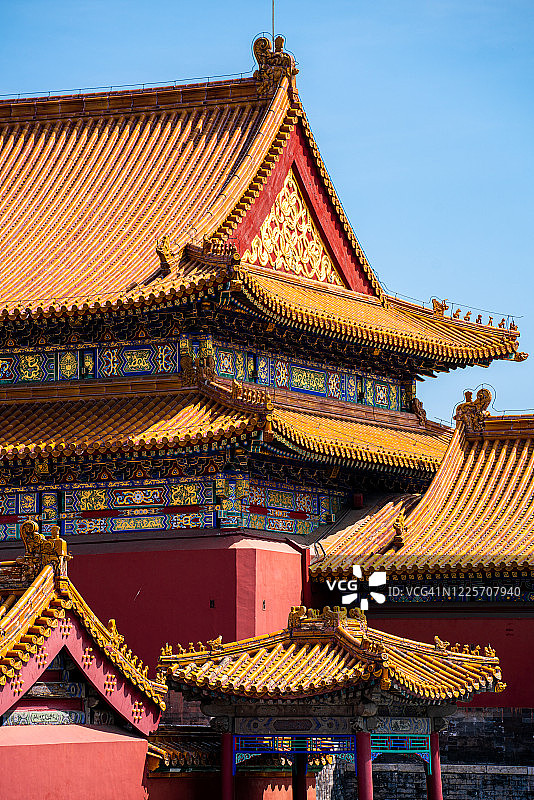 美丽的风景紫禁城，北京，中国图片素材