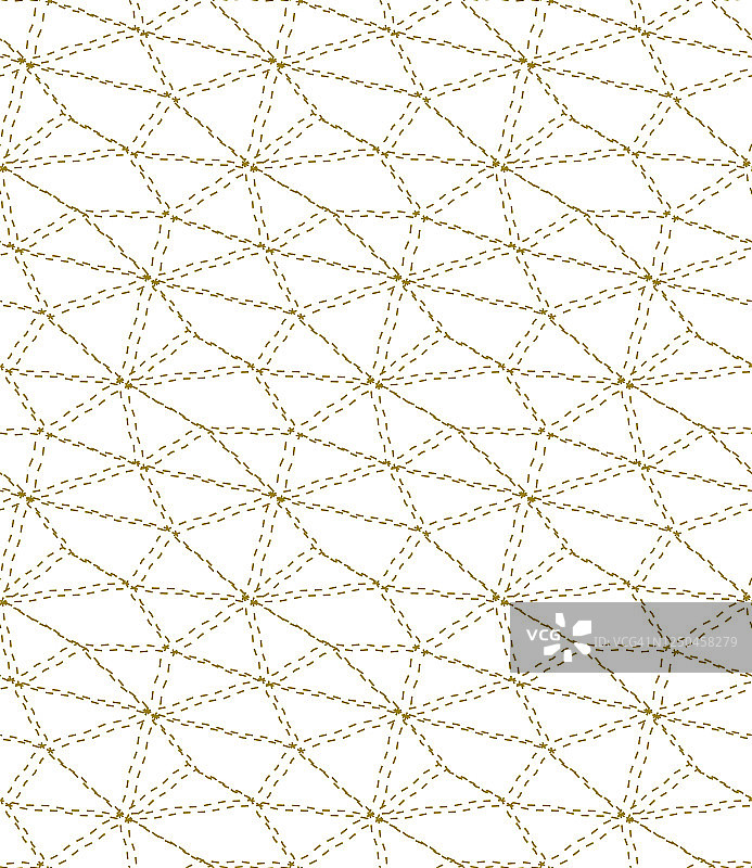 重复复古图形三角形Swatch纹理。无缝优雅矢量多边形装饰模式。连续点缀连续图片素材