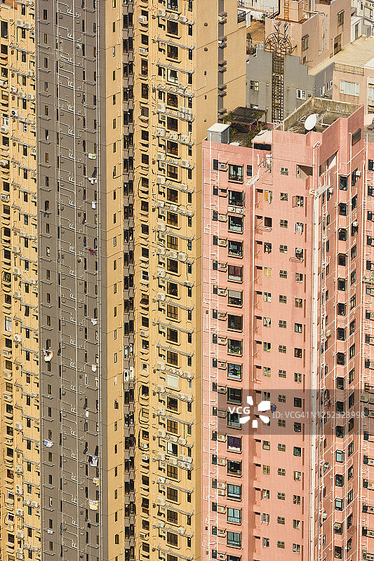 中国香港摩天大楼公寓图片素材
