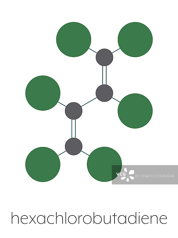六氯丁二烯溶剂分子，插图图片素材