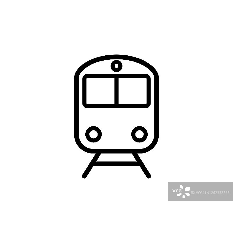插图向量图形的火车图标模板图片素材