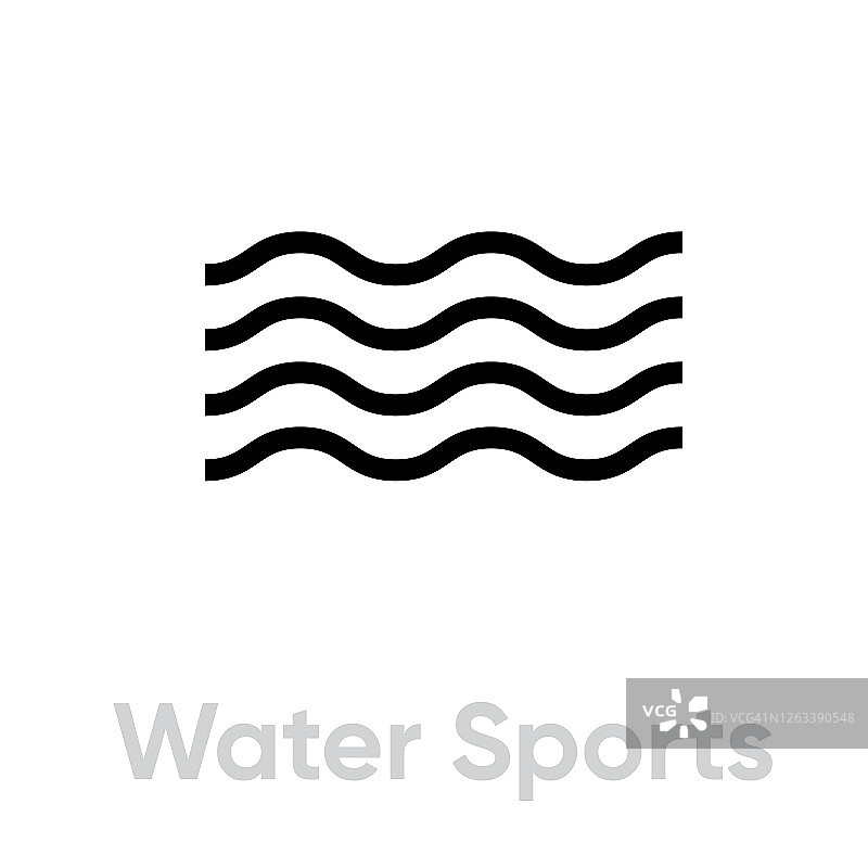 水上运动波浪图标图片素材