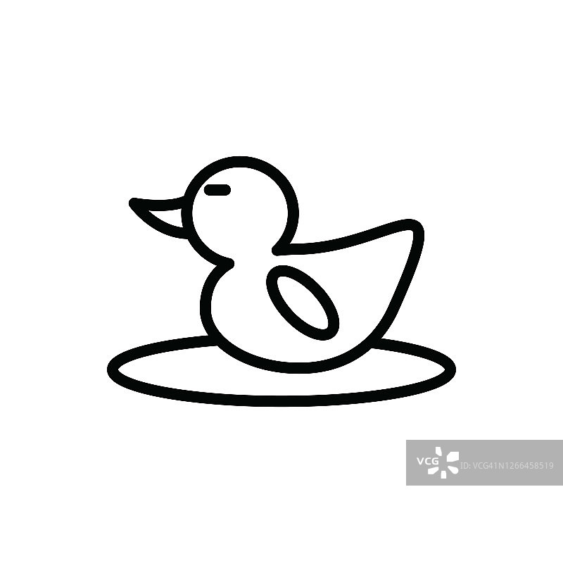 鸭子图标，标志设计模板图片素材