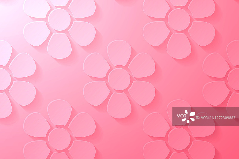 抽象的粉红色背景-花卉图案图片素材